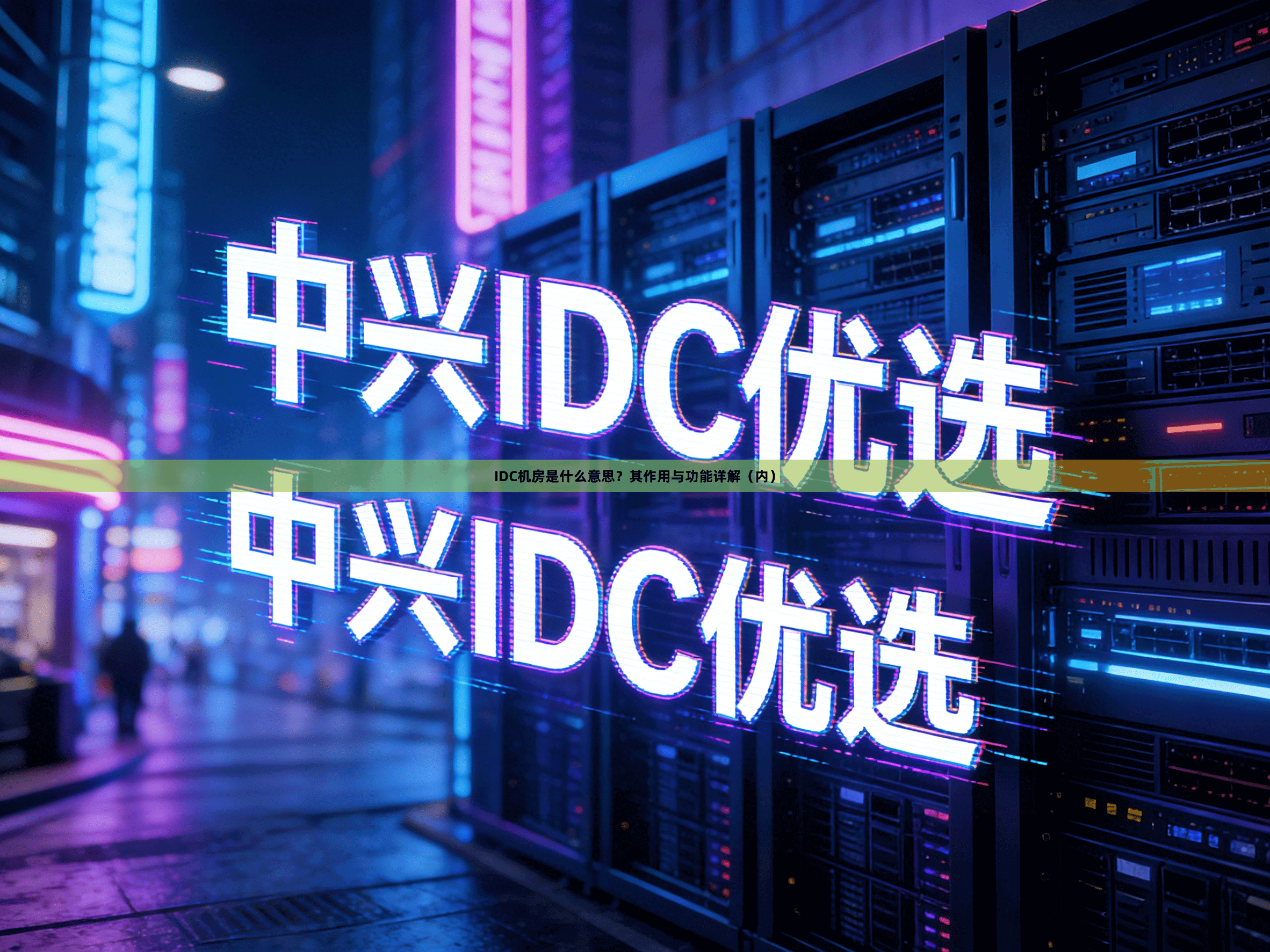IDC机房是什么意思？其作用与功能详解（内）